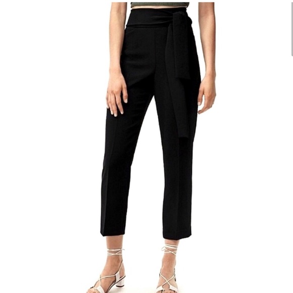 Aritzia Wilfred Black Dress Pants with Belt Size 8 - Picture 1 of 6